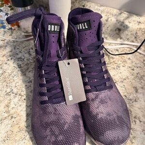 NOBULL Purple High-Top Knit Training Sneakers